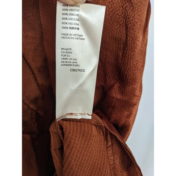 NWT Anthropologie Maeve Jimena Midi Dress Cocoa L - Picture 7 of 9